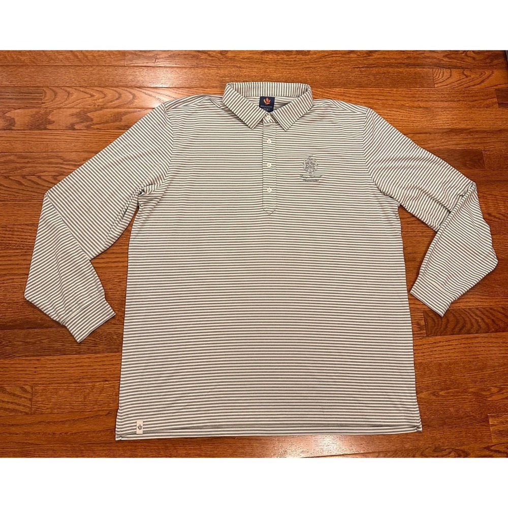 Donald Ross Sport Trump National Bedminster Golf Long Sleeve Polo Shirt Mens XL